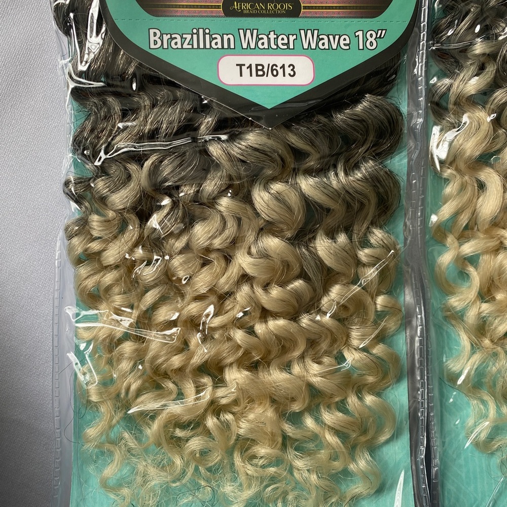 Bobbi Boss African Roots Braid Collection Crochet Brazilian Water Wave 18” 3Pack - Picture 4 of 8